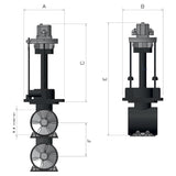MAXPOWER 317705 HYD RETRACTABLE THRUSTER VIP250 24V