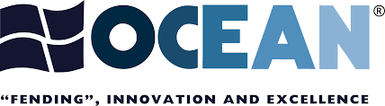 OCEAN Solid Dock Fender, curved-ending, 40'' x 7'' x 7'' (1005 x 167 x 160.5 mm), Navy blue